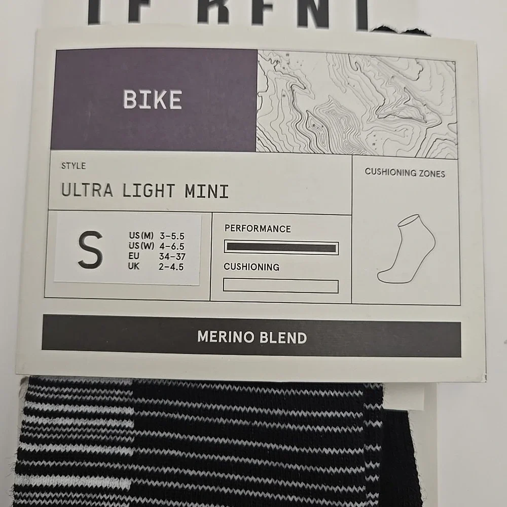 Le Bent SMALL Ultra Light Mini 2-Pack Performance Bike Merino Blend Zero‎ Cusion